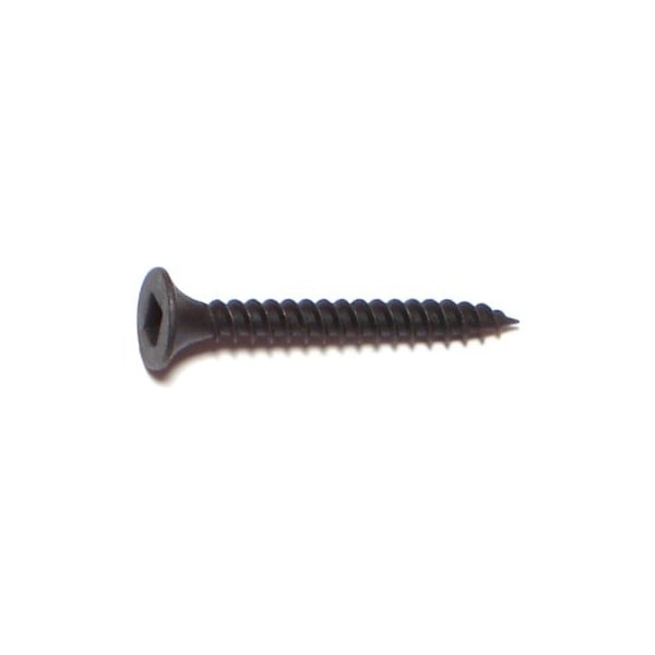 Buildright Drywall Screw, #6 x 1-1/4 in, Steel, Flat Head Square Drive, 8000 PK 07397 - main